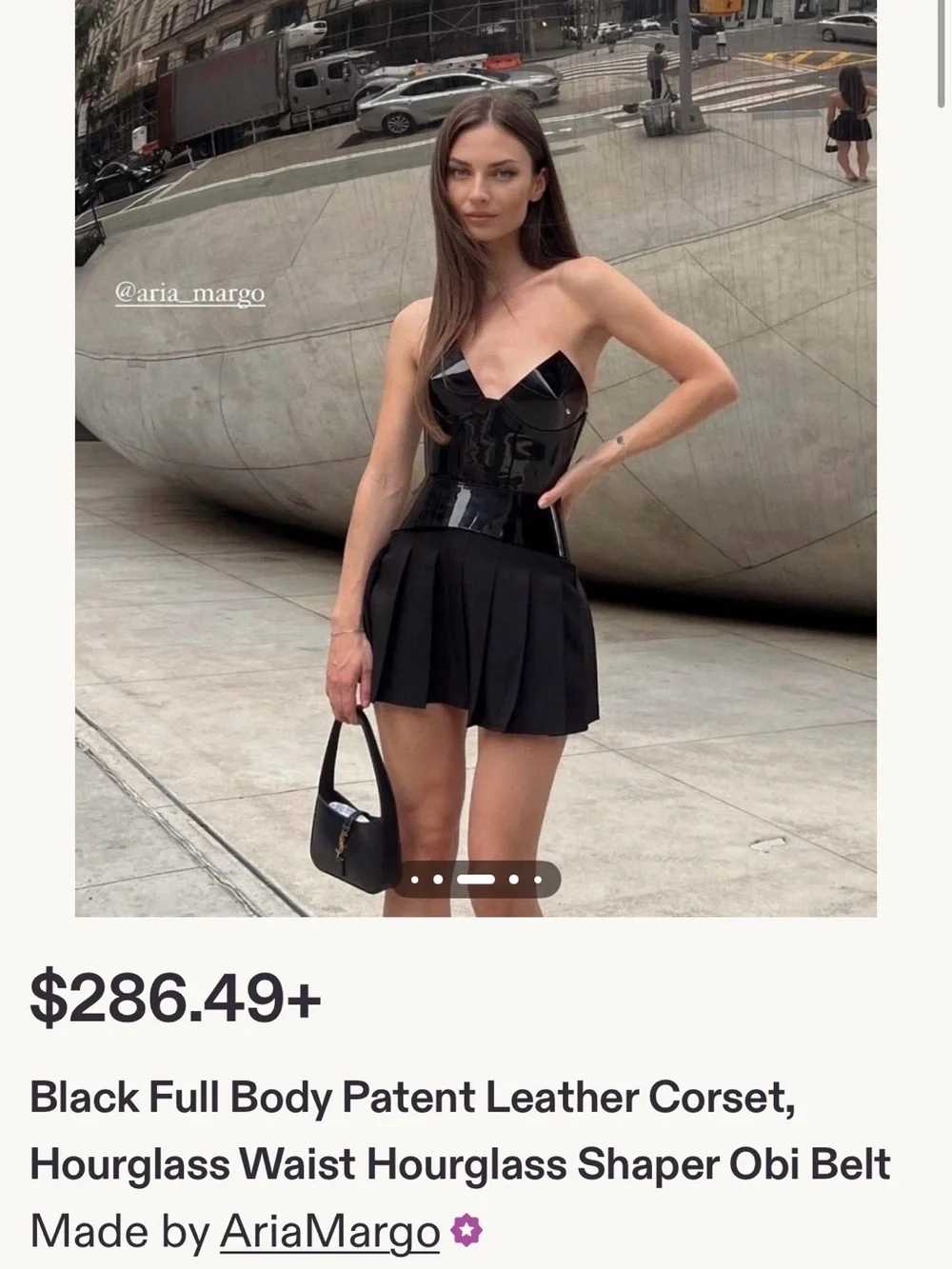 Aria Margo Patent Leather Corset - Picture 5 of 6